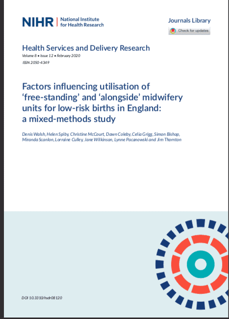 Factors influencing the utilisation of free-standing and alongside midwifery units in England: A Qualitative Research study