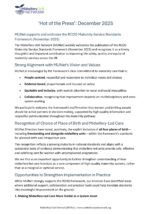 'Hot of the Press' - MUNet supports and endorses the RCOG Maternity Service Standards Framework