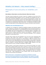 Philosophy of care and policy on midwifery unit care
