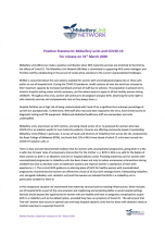 Position Statement: Midwifery units and COVID-19